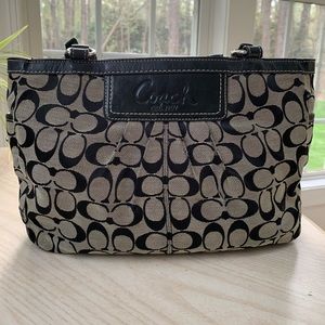 Coach East West Pleated Gallery Tote